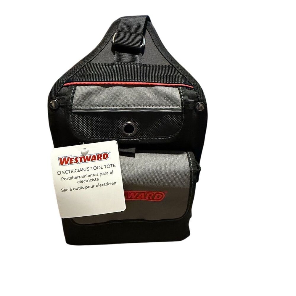 Westward Electrician's Tool Tote Bag Black